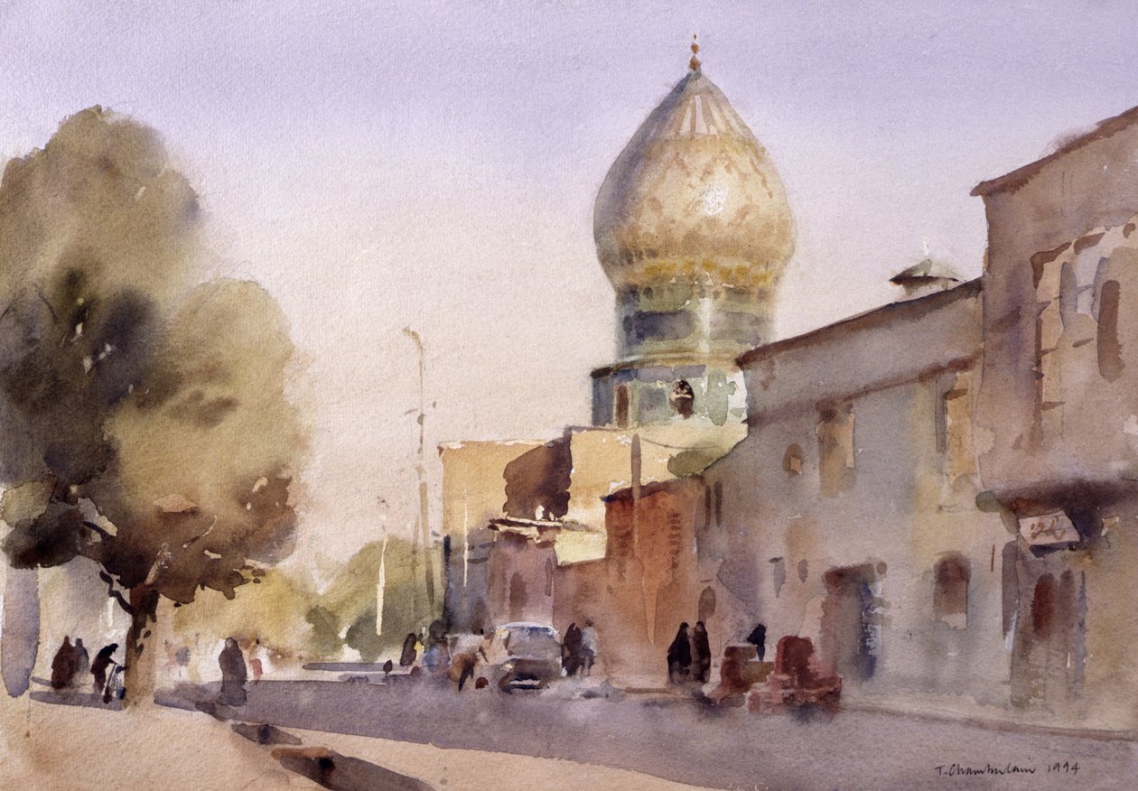 Odbicie ceramiczne, Shiraz, 1994 (wc na papierze) autorstwa Trevor Chamberlain