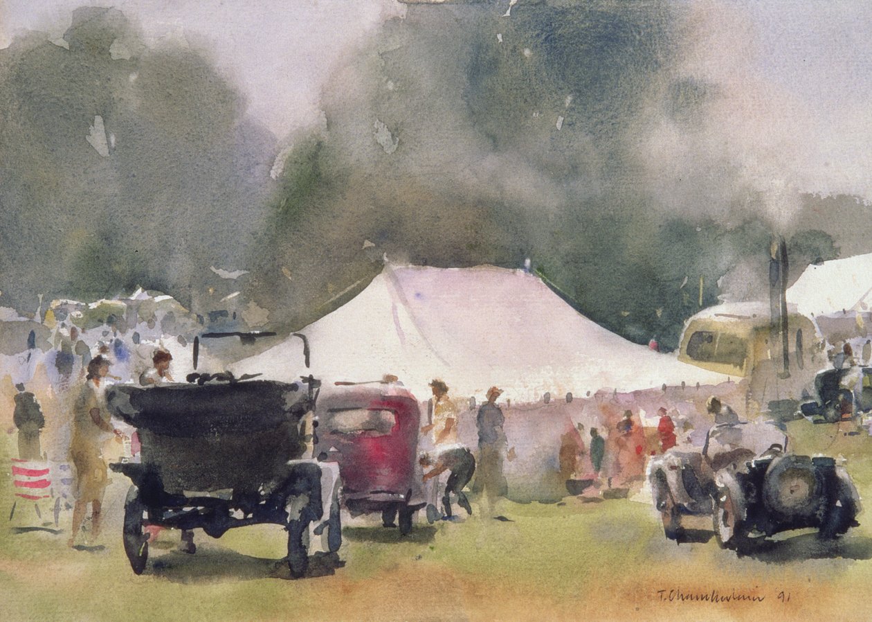 Vintage Motor Rally, 1991 (wc na papierze) autorstwa Trevor Chamberlain