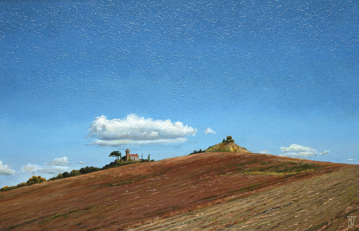 Wielkie niebo, szczyt wzgórza, Todi, Umbria, 1998 autorstwa Trevor Neal