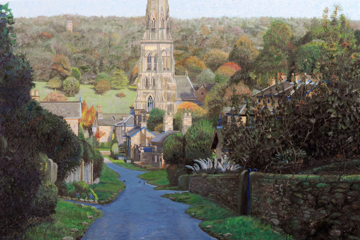 Edensor, Chatsworth Prak, Derbyshire, 2009 autorstwa Trevor Neal