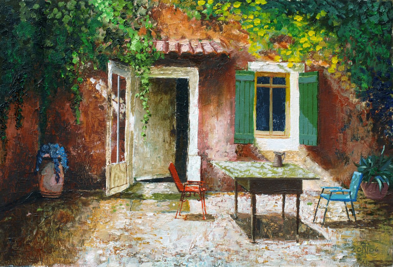 Francuskie patio, 2006 autorstwa Trevor Neal