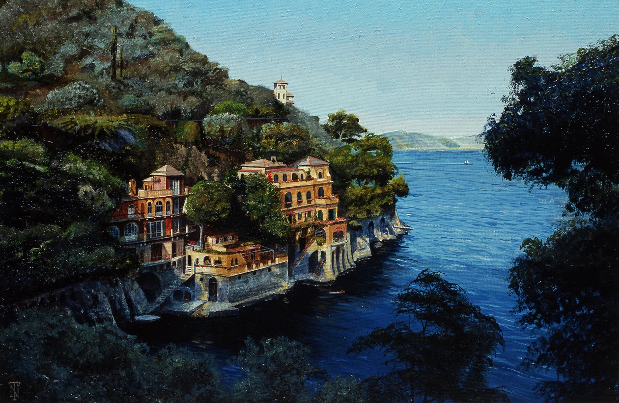 Willa, Portofino, Z Hotelu Picolo, Liguria, 1998 autorstwa Trevor Neal