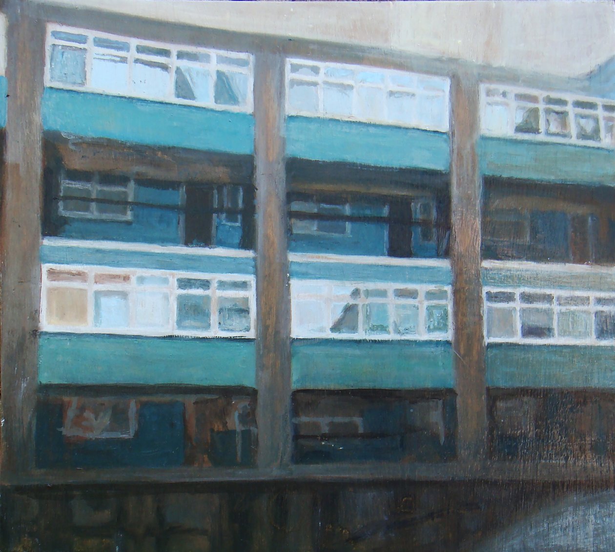 Miejsce do życia 11, 2011 (olej na sklejce) autorstwa Trevor Burgess