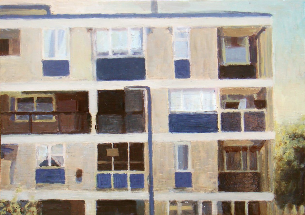 Miejsce do życia 16, 2011 (olej na sklejce) autorstwa Trevor Burgess