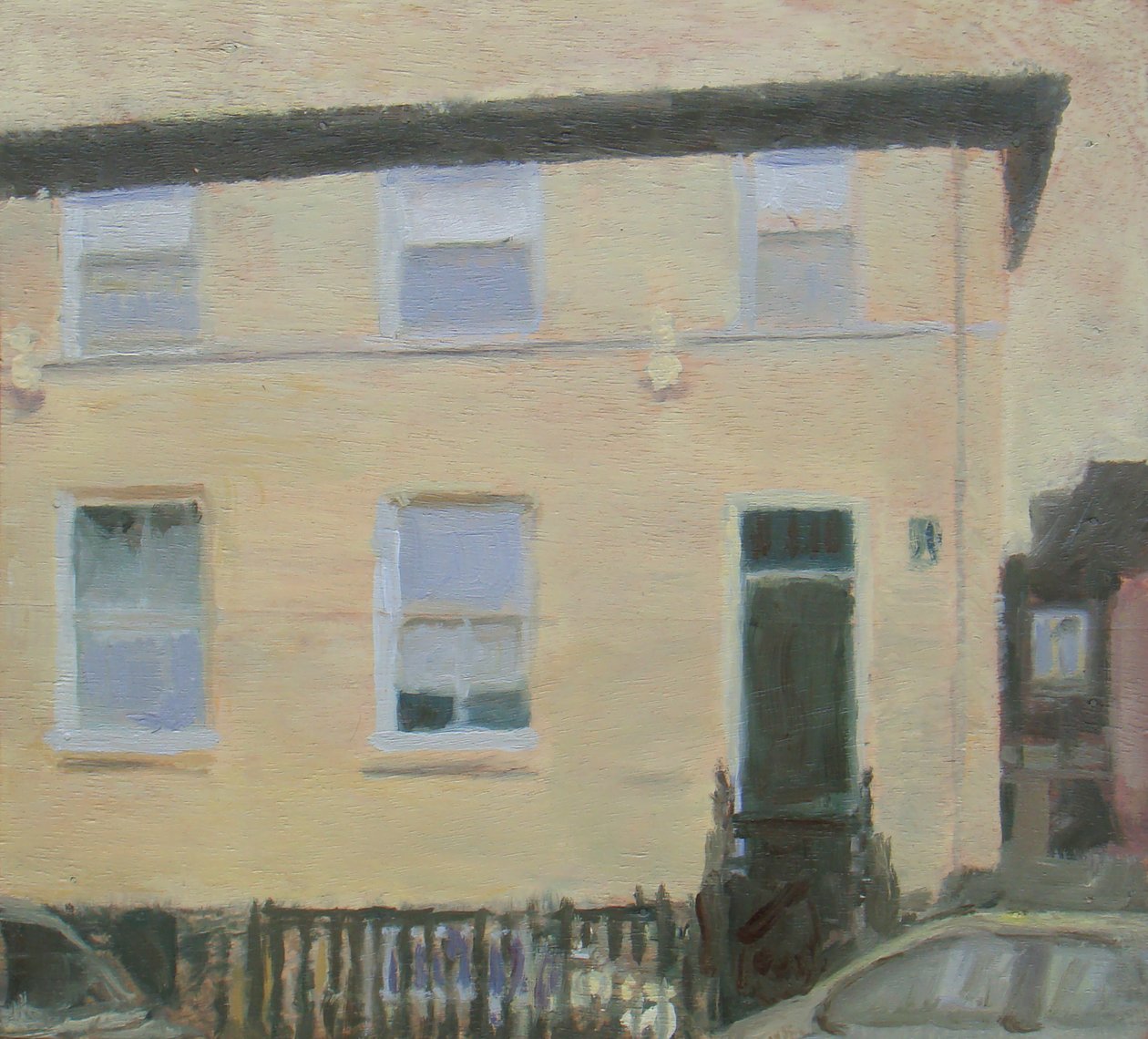 Miejsce do życia 1, 2010 (olej na sklejce) autorstwa Trevor Burgess