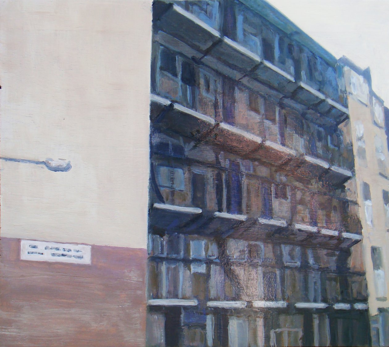 Miejsce do życia 20, 2011 (olej na sklejce) autorstwa Trevor Burgess