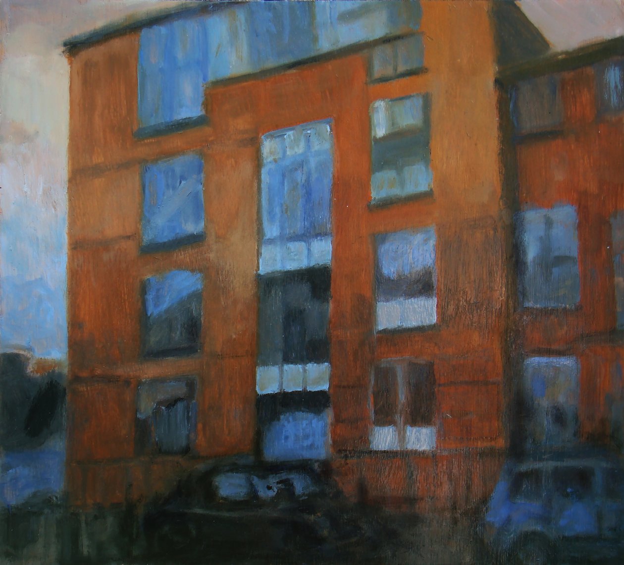 Miejsce do życia 21, 2011 (olej na sklejce) autorstwa Trevor Burgess