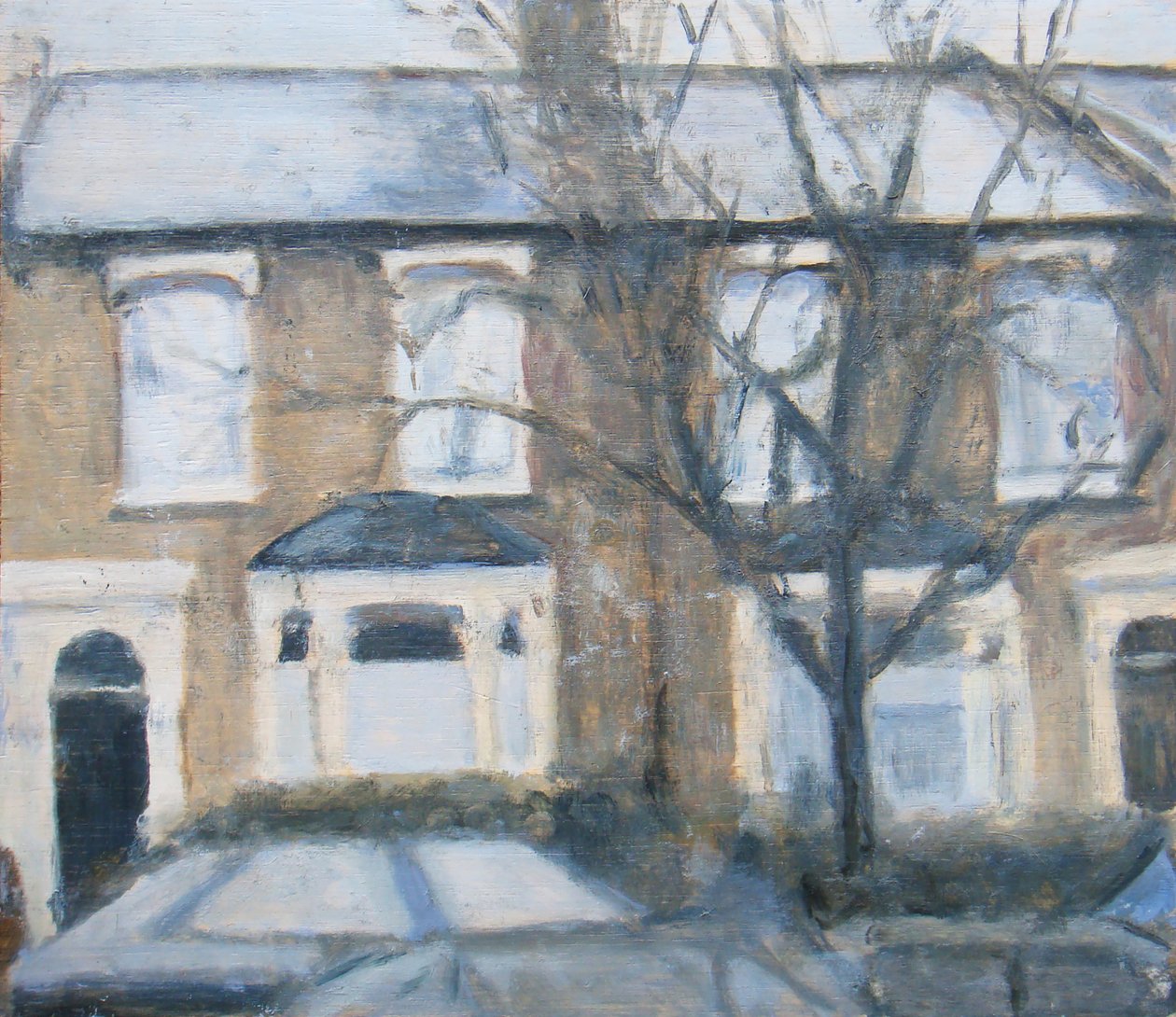Miejsce do życia 22, 2012 (olej na sklejce) autorstwa Trevor Burgess
