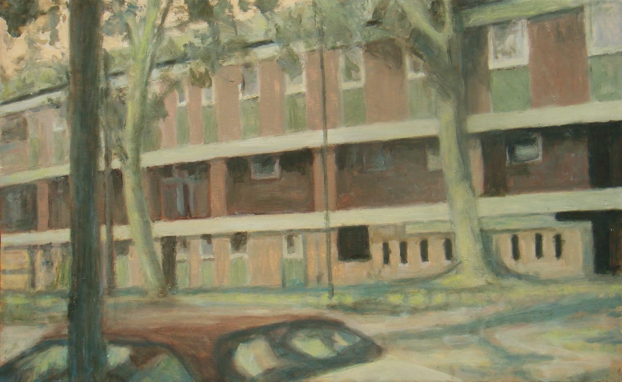Miejsce do życia 24, 2012 (olej na sklejce) autorstwa Trevor Burgess