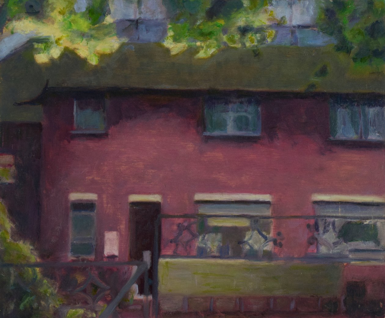 Miejsce do życia 29, 2012 (olej na sklejce) autorstwa Trevor Burgess