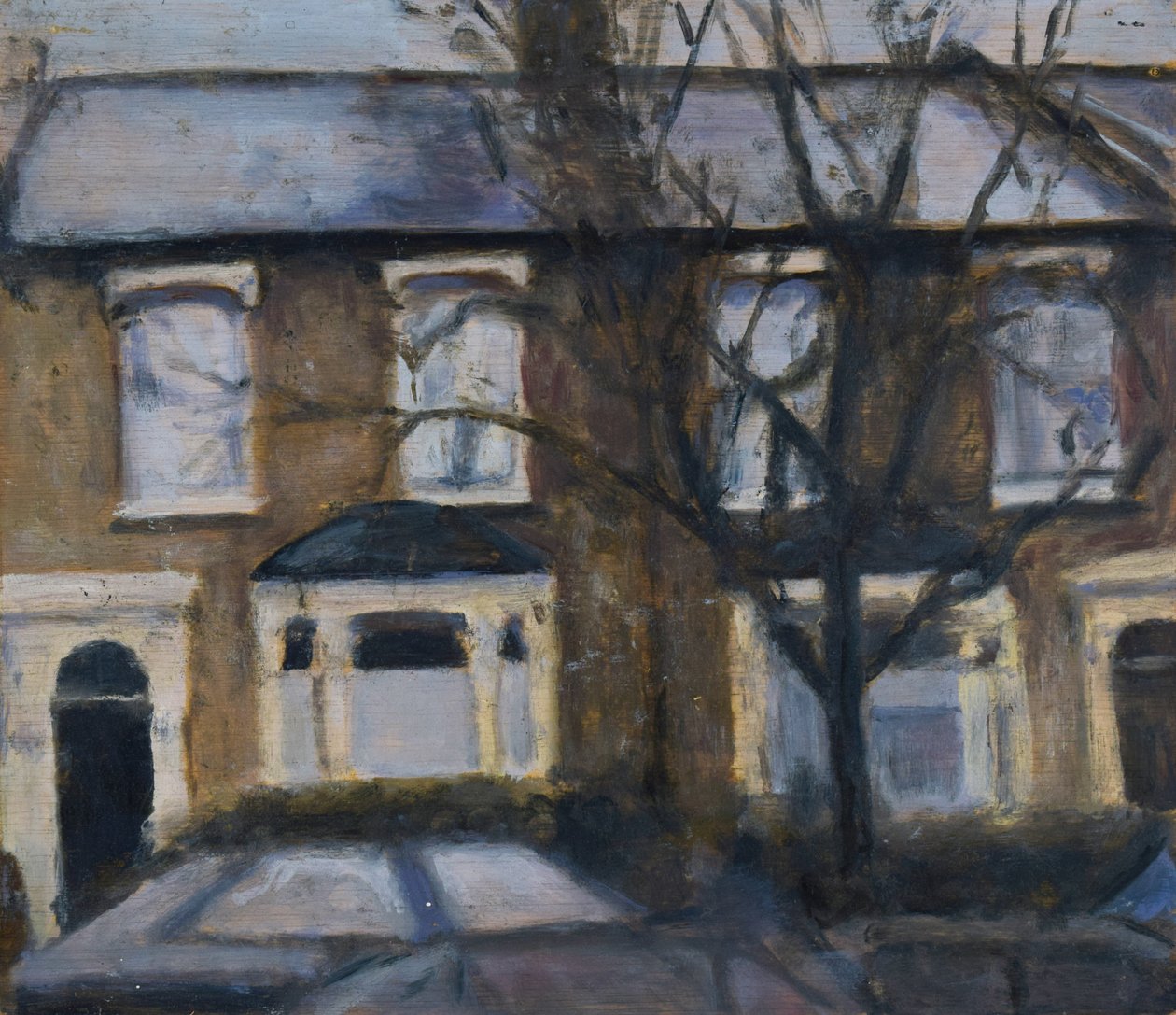 Miejsce do życia 31, 2012 (olej na sklejce) autorstwa Trevor Burgess