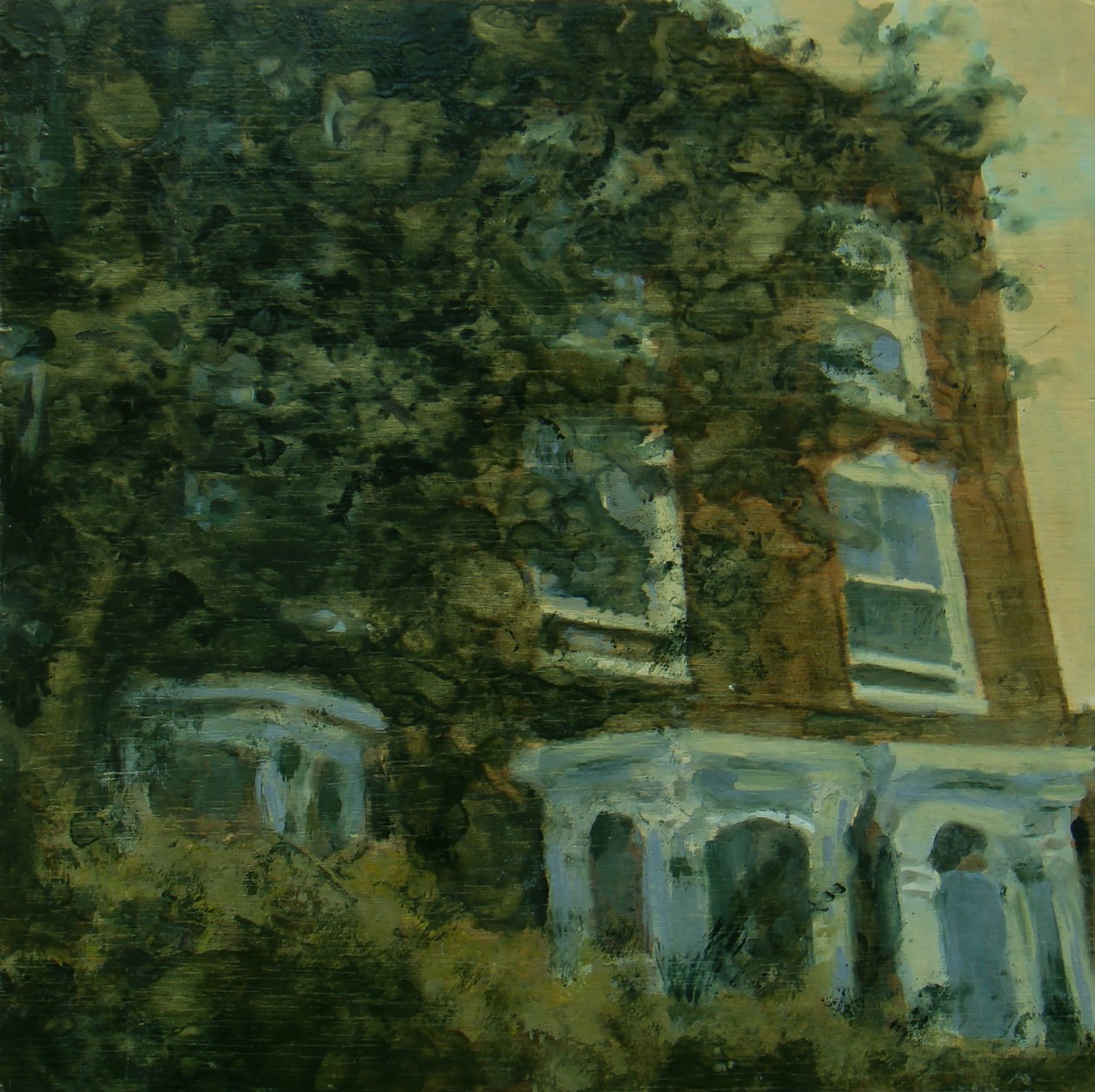 Miejsce do życia 35, 2012 (olej na sklejce) autorstwa Trevor Burgess