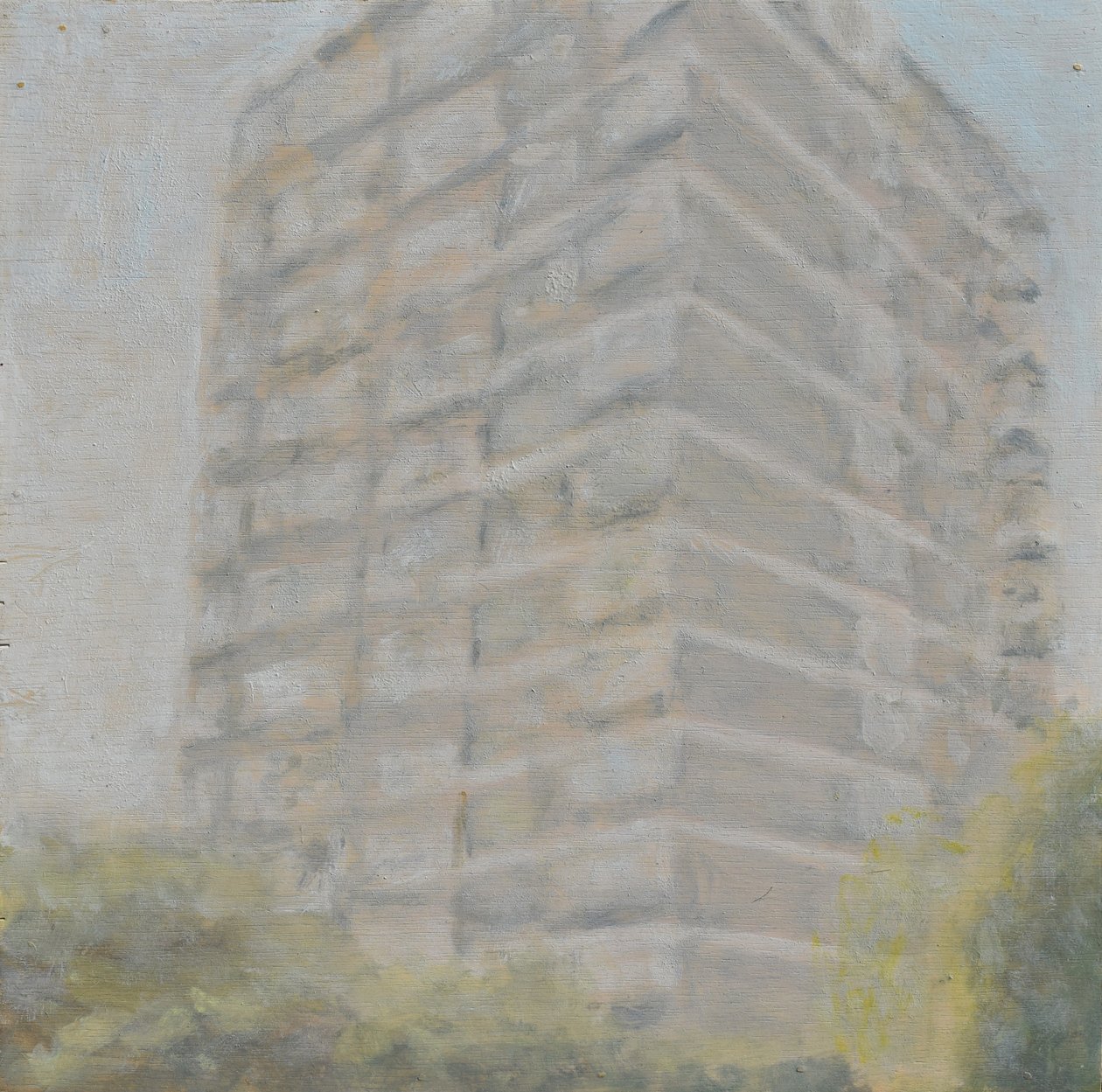 Miejsce do życia 36, 2012 (olej na sklejce) autorstwa Trevor Burgess