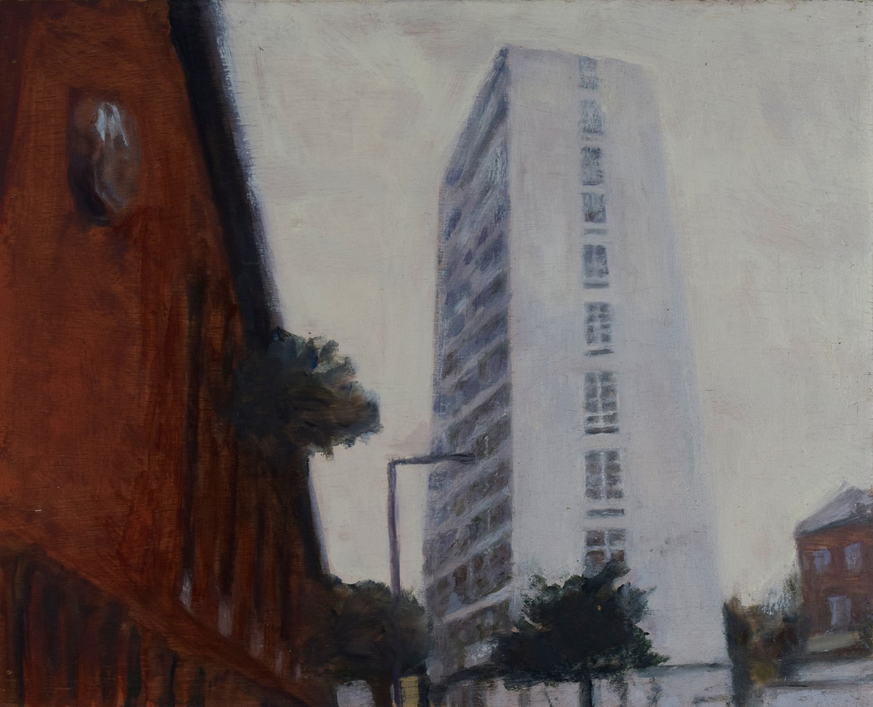 Miejsce do życia 39, 2012 (olej na sklejce) autorstwa Trevor Burgess