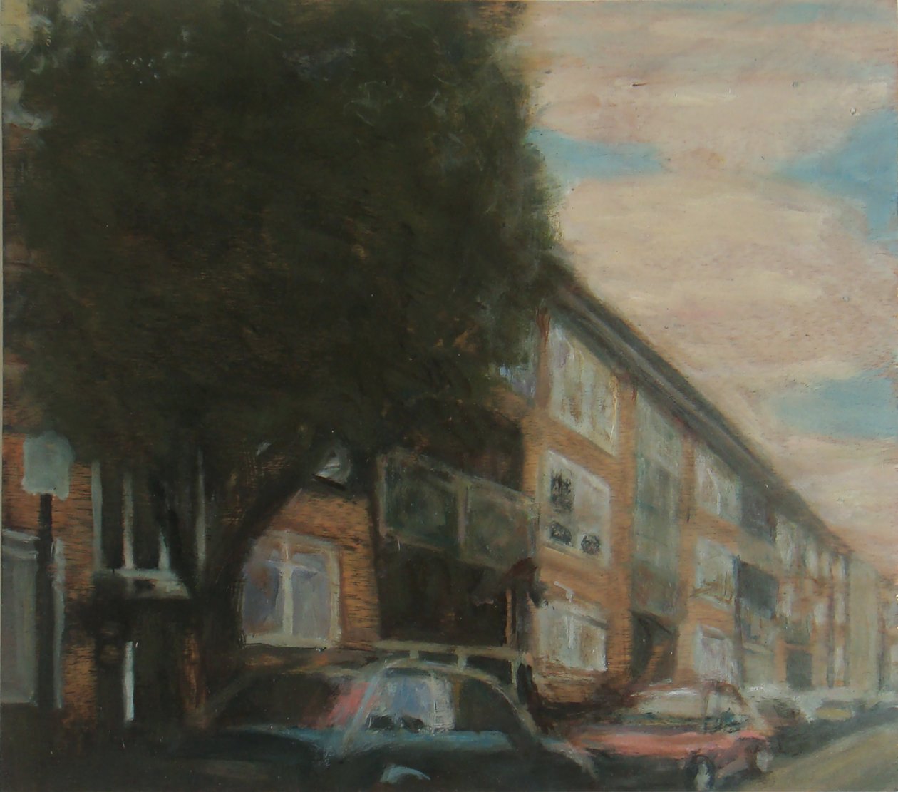 Miejsce do życia 4, 2010 (olej na sklejce) autorstwa Trevor Burgess