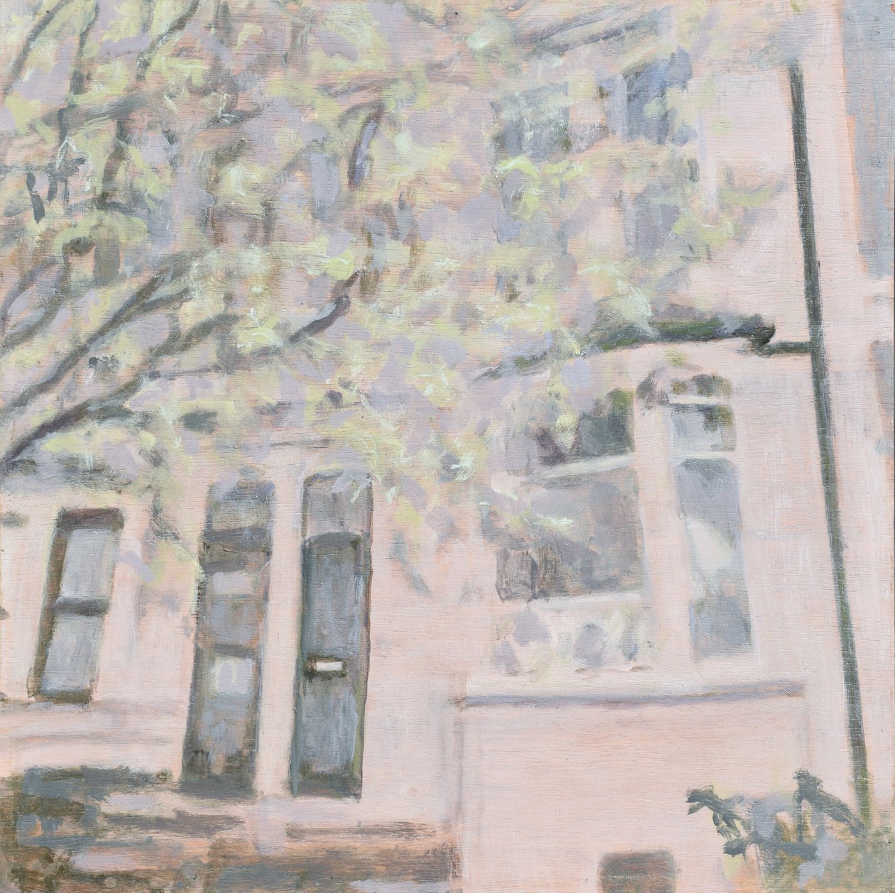 Miejsce do życia 57, 2013 (olej na sklejce) autorstwa Trevor Burgess