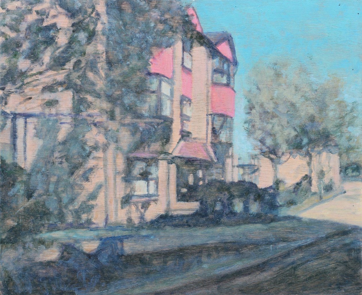 Miejsce do życia 59, 2013 (olej na sklejce) autorstwa Trevor Burgess