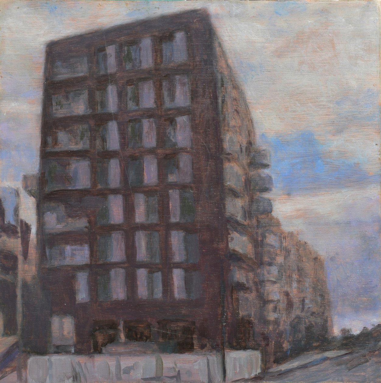 Miejsce do życia 60, 2013 (olej na sklejce) autorstwa Trevor Burgess