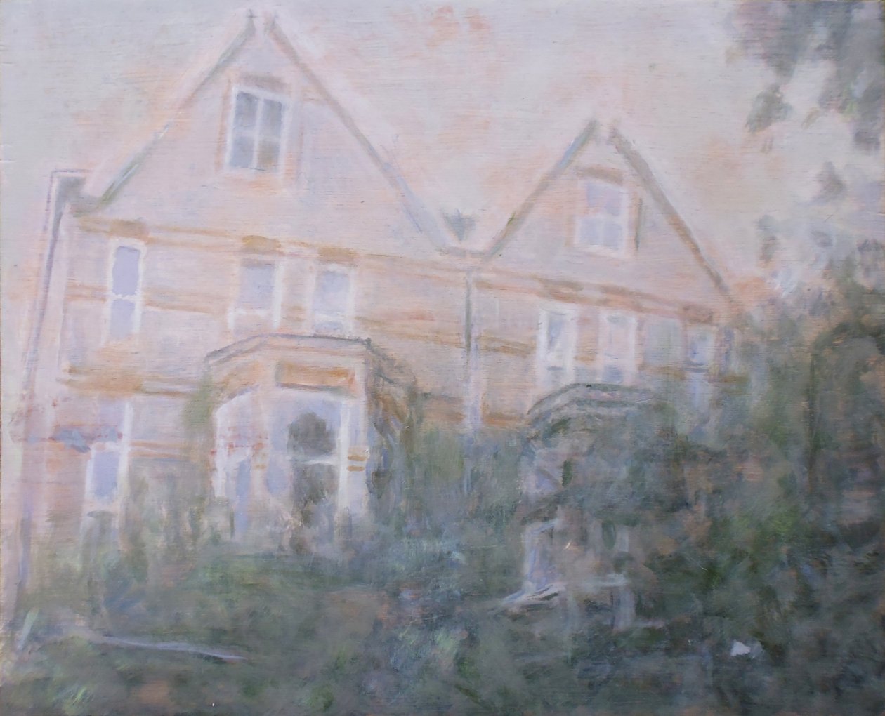 Miejsce do życia 60, 2013 (olej na sklejce) autorstwa Trevor Burgess