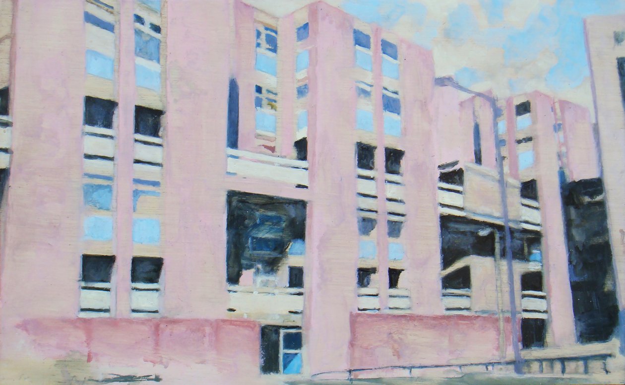 Miejsce do życia 8, 2011 (olej na sklejce) autorstwa Trevor Burgess