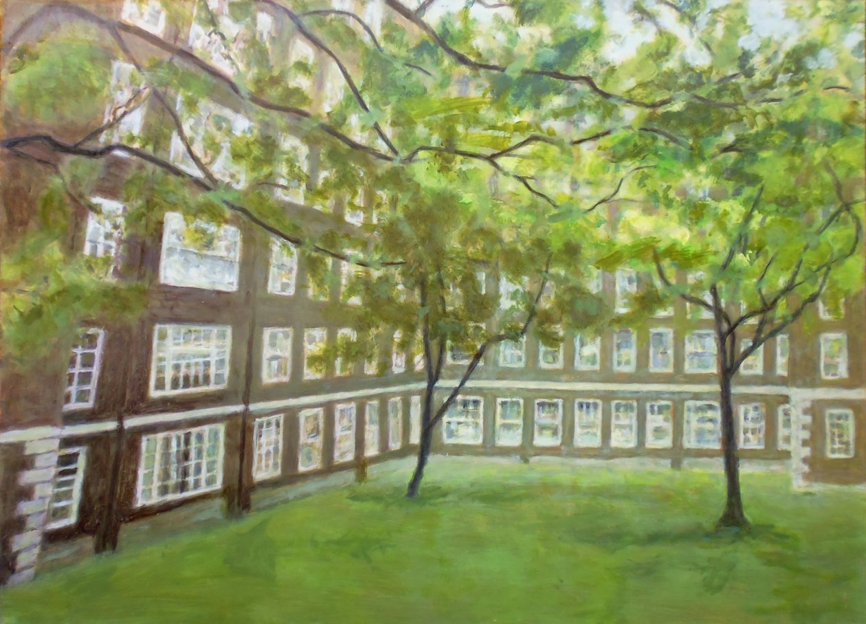 Miejsce do życia L1, 2012 (olej na sklejce) autorstwa Trevor Burgess