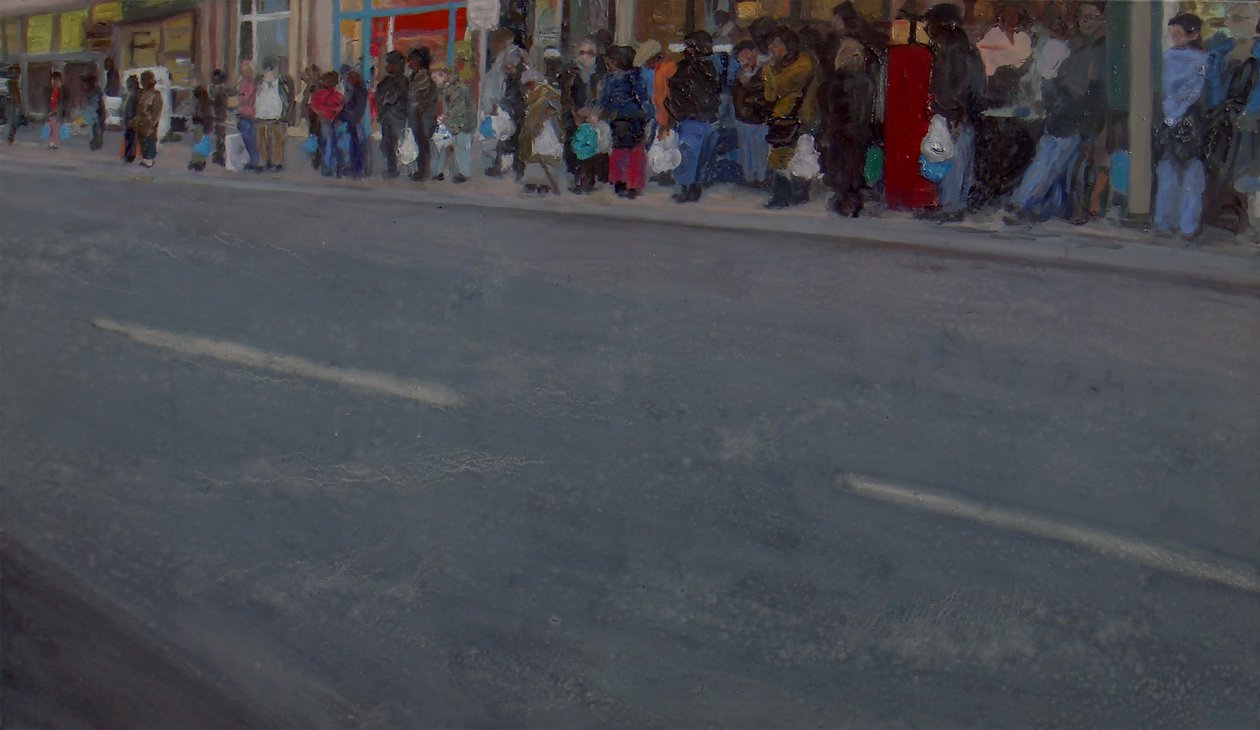 Koniec dnia, 2010 (olej na płótnie) autorstwa Trevor Burgess