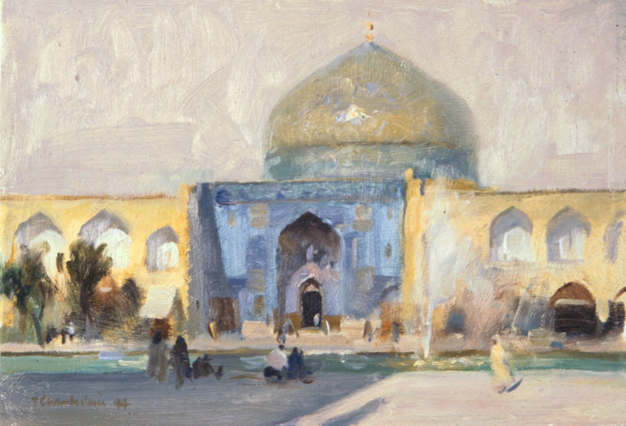 Popołudnie, Meczet Kobiet, Isfahan autorstwa Trevor Chamberlain