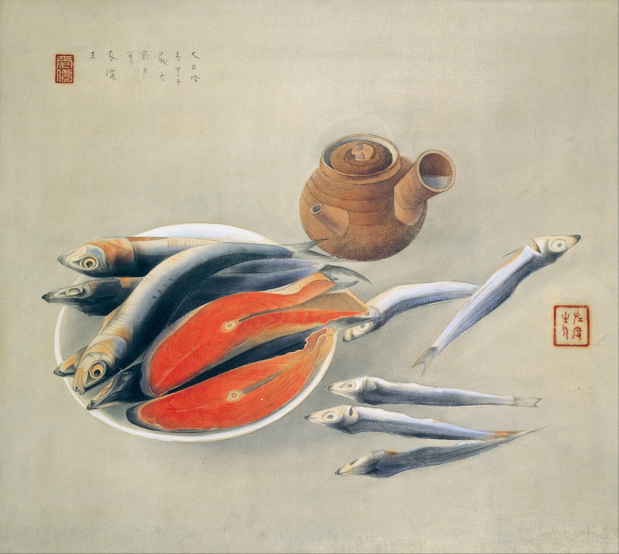 Martwa natura autorstwa Tsuchida Bakusen