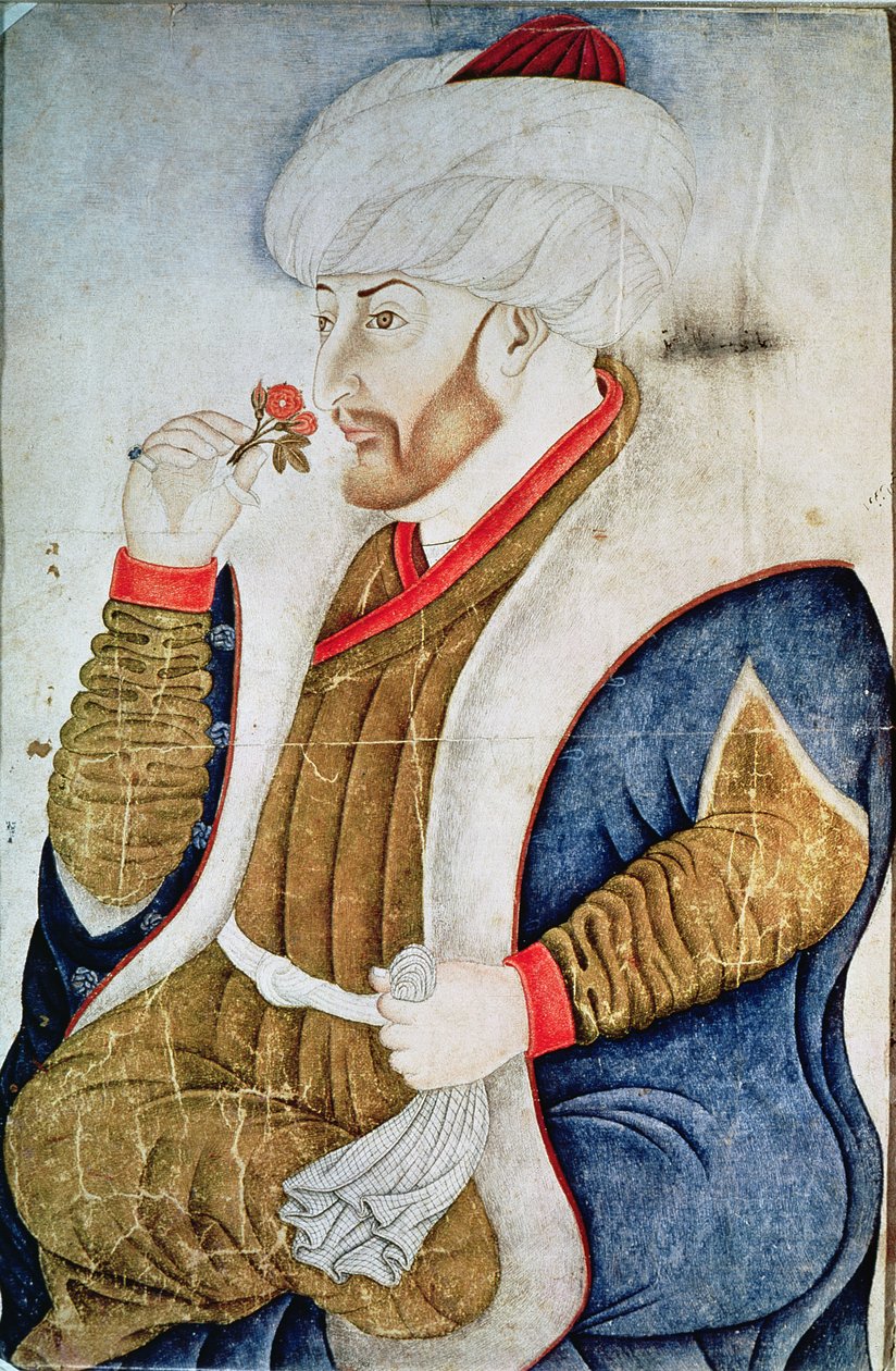 Portret sułtana Mehmeta II (1432-81) autorstwa Turkish School