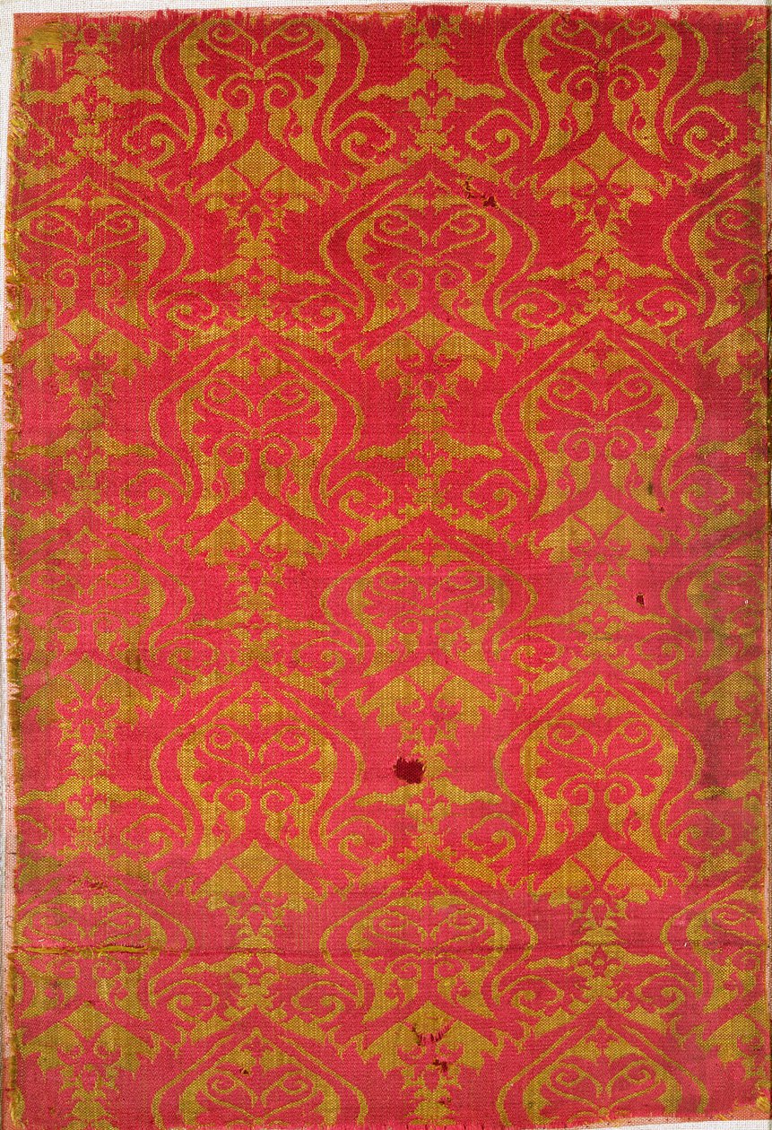 Fragment tkaniny, XIV XV w. (jedwab) autorstwa Turkish School