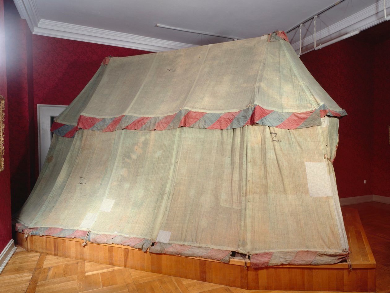 Zewnętrzny widok namiotu tureckiego (tekstylny) (patrz również 312159) autorstwa Turkish School
