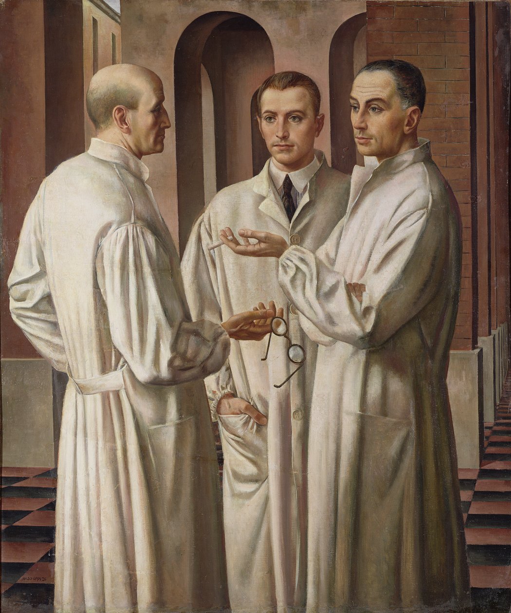 Trzej Chirurdzy, 1926 autorstwa Ubaldo Oppi