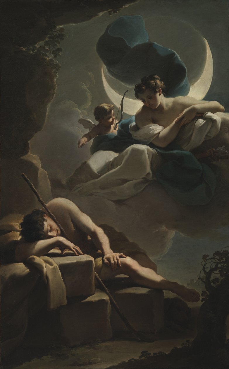 Selene i Endymion autorstwa Ubaldo Gandolfi