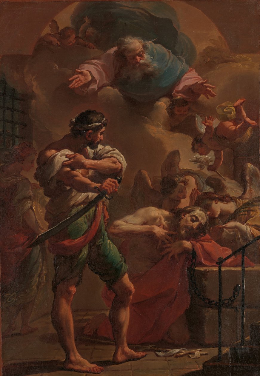 Egzekucja św. Jana Chrzciciela, ca. 1770. autorstwa Ubaldo Gandolfi