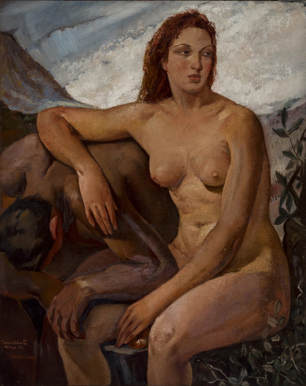 Adam i Ewa, 1930. autorstwa Ubaldo Oppi
