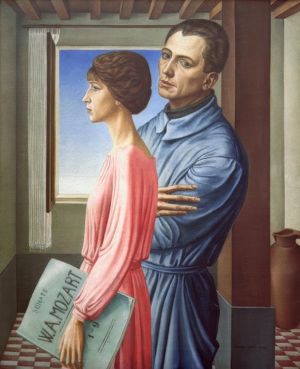 Portret malarza z żoną autorstwa Ubaldo Oppi