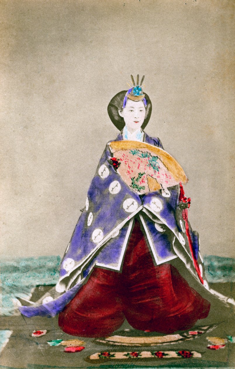 Haruho, Cesarzowa Japonii, 1873 1882 autorstwa Uchida Kyuichi