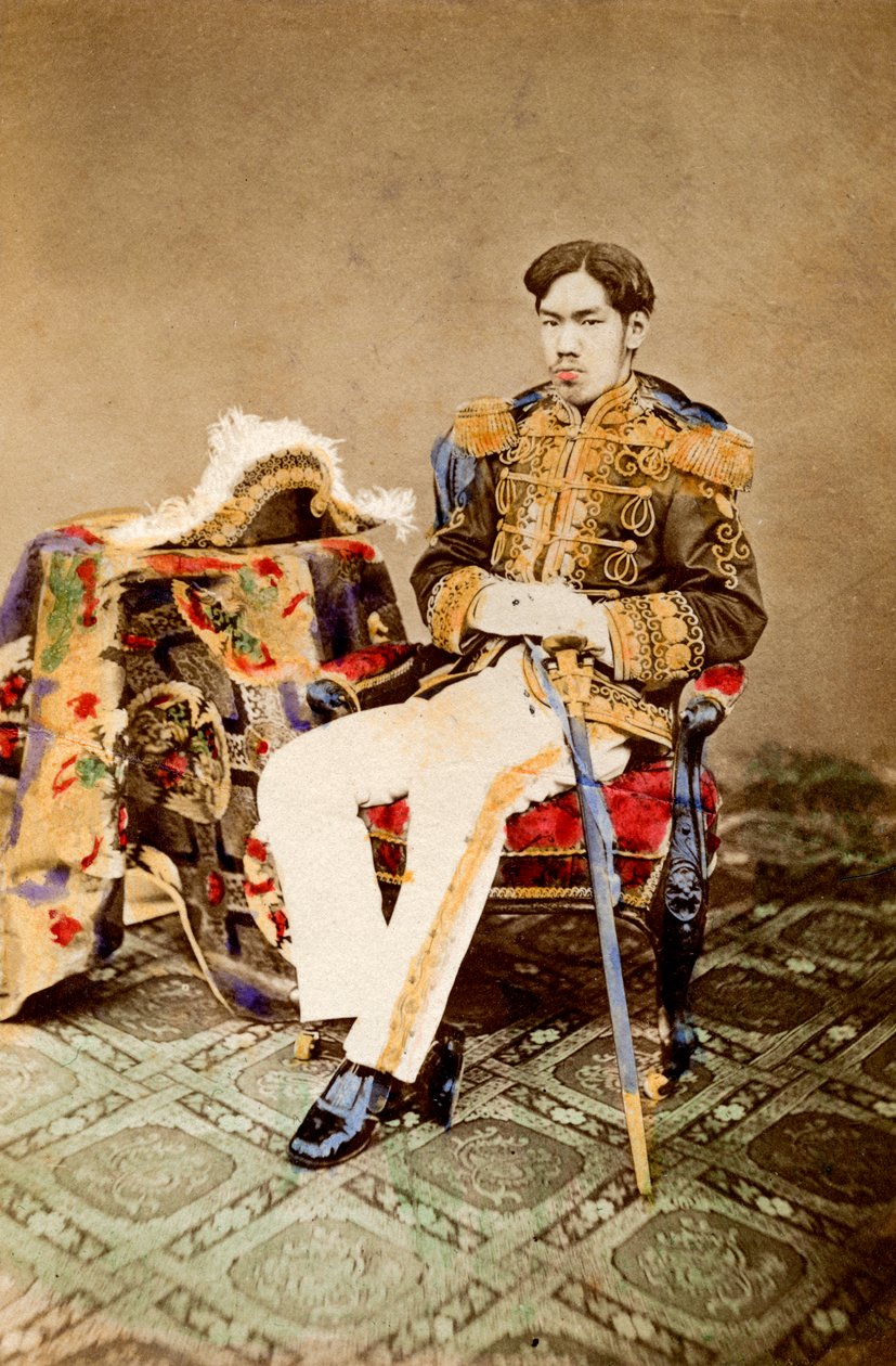Mutsuhito, cesarz Japonii, 1873 1882 autorstwa Uchida Kyuichi