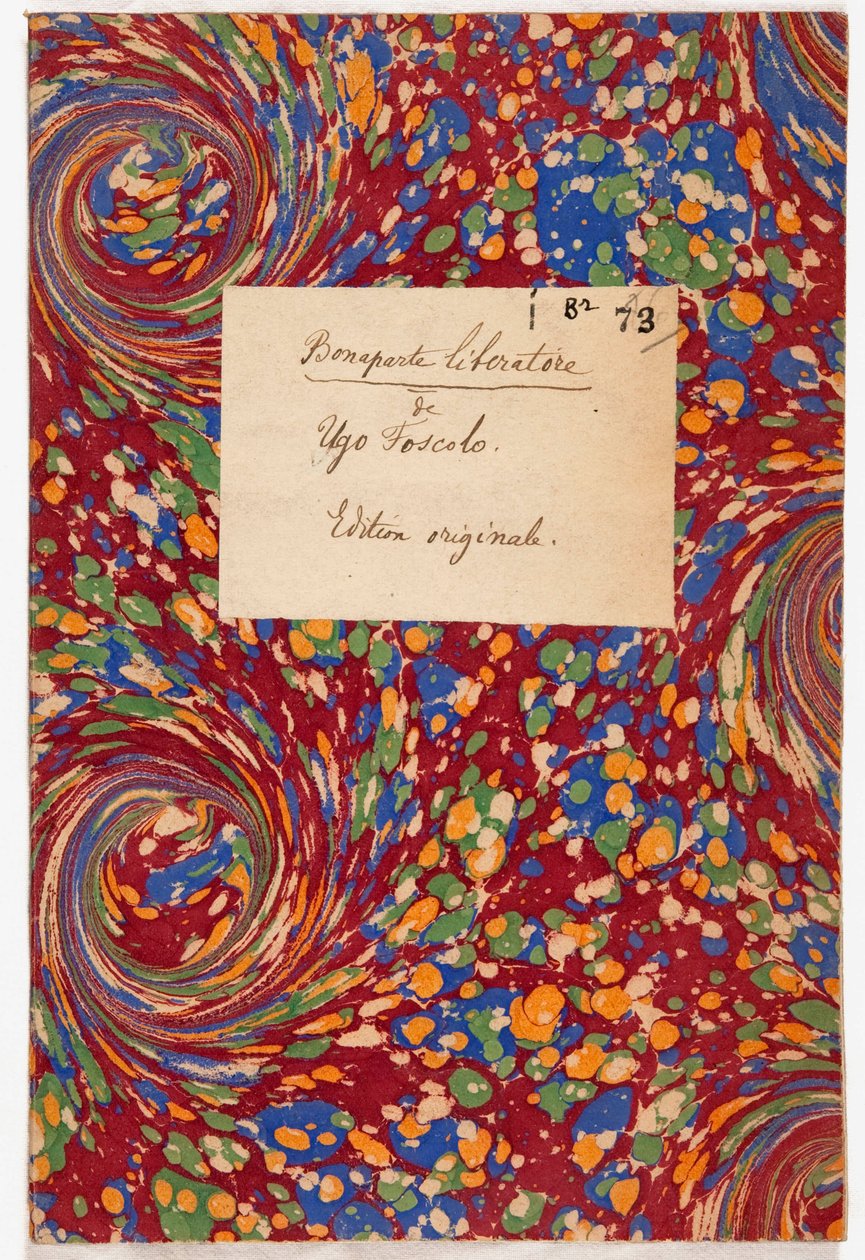 Bonaparte Liberatore, wydanie oryginalne, 1797 (papier marmurkowy) autorstwa Ugo Foscolo