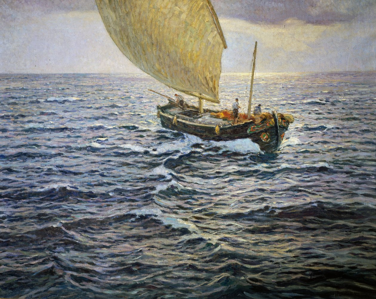 Srebrna godzina, Ugo Flumiani (1876-1938), olej autorstwa Ugo Flumiani