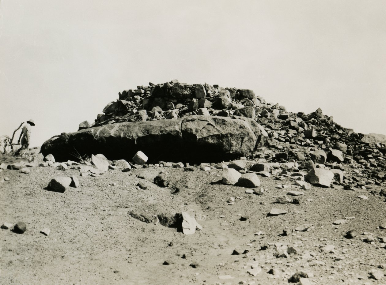 Ruiny w regionie Goz Regeb, Sudan, zdjęcie autorstwa Ugo Monneret de Villard, ok. 1925 r. autorstwa Ugo Monneret de Villard