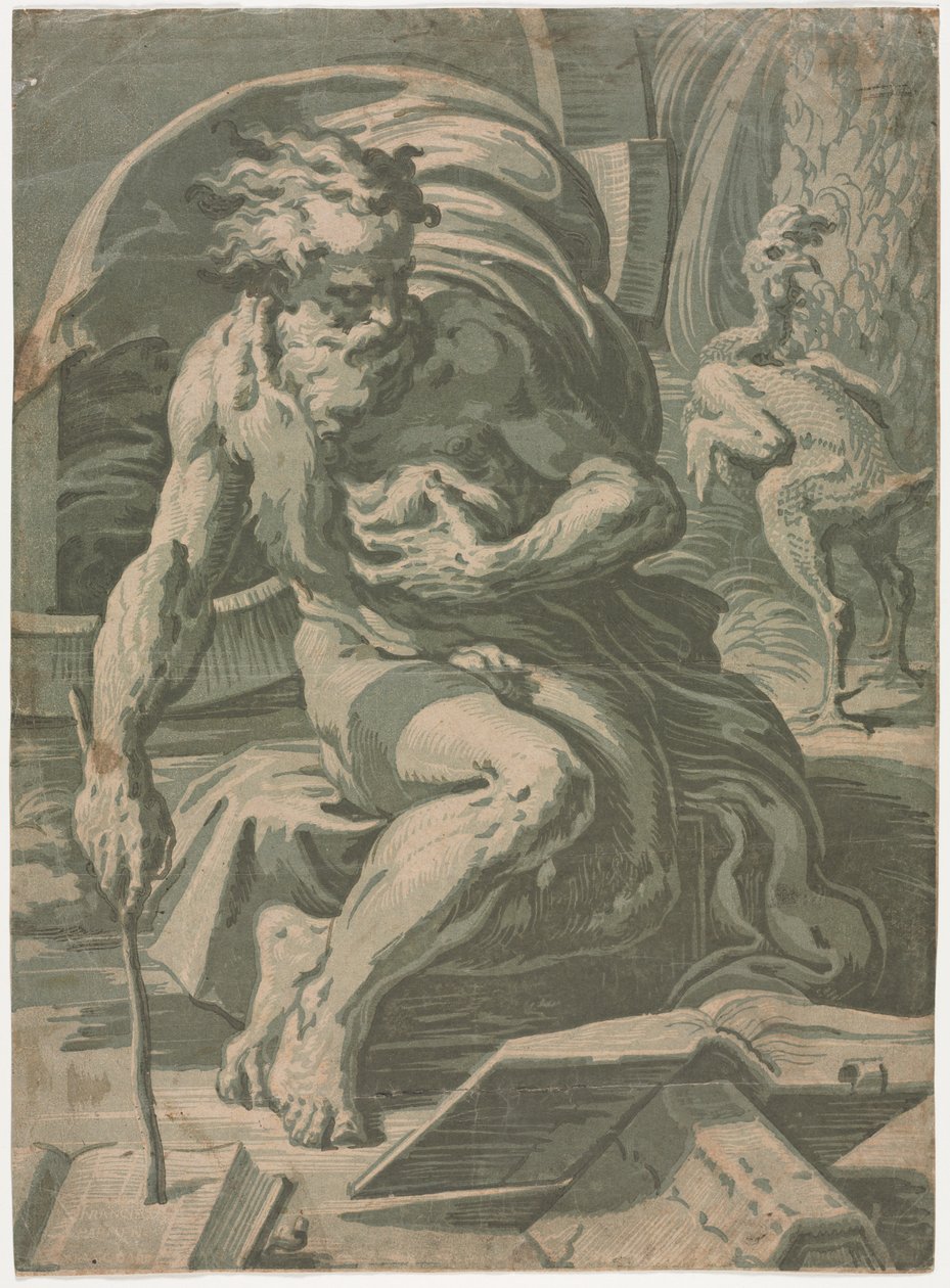 Diogenes autorstwa Ugo da Carpi