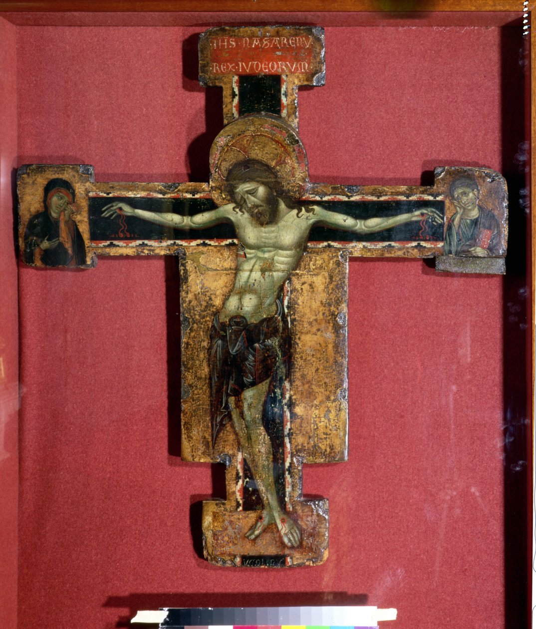 Krzyż z Chrystusem Ukrzyżowanym, 1260-65 (tempera na desce) autorstwa Ugolino di Tedice