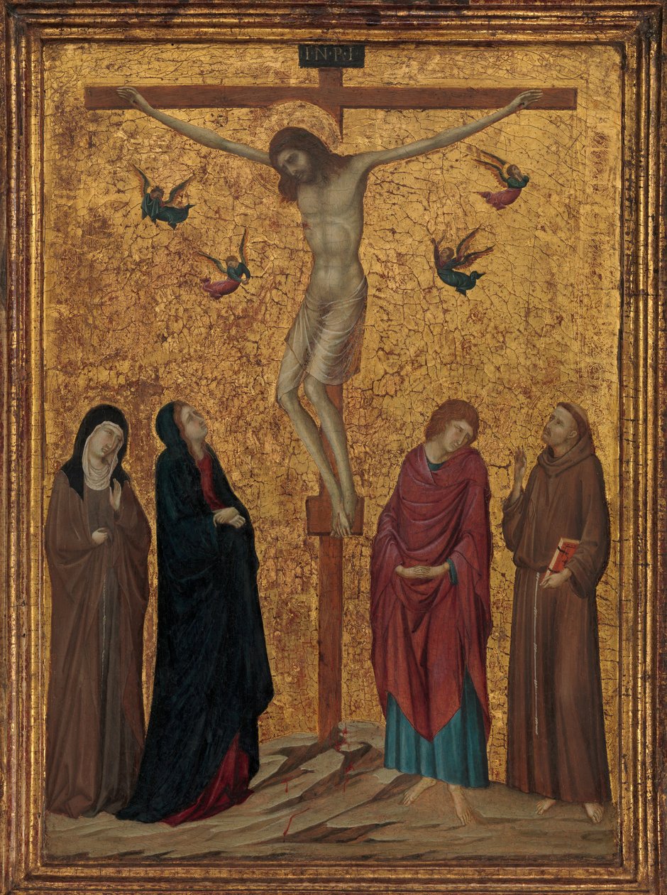 Ukrzyżowanie, ca. 1315-20. autorstwa Ugolino da Siena