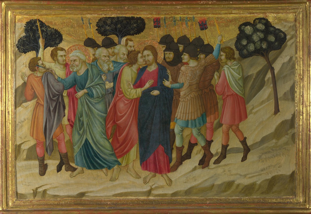 Zdrada Chrystusa Z bazyliki Santa Croce we Florencji, ok. 1930 r. 1324-1325 autorstwa Ugolino di Nerio