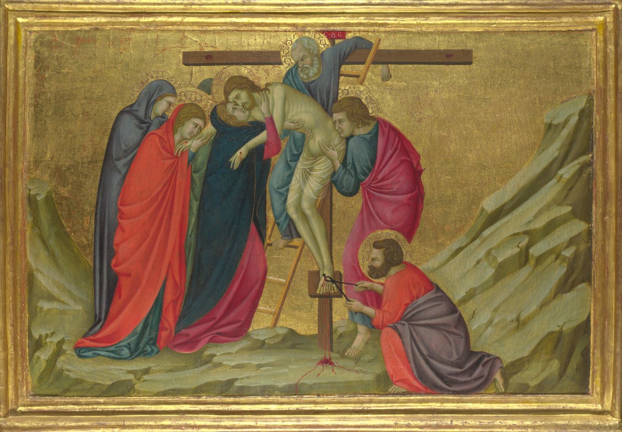 Osadzanie z bazyliki Santa Croce we Florencji, ok. 1930 r. 1324-1325 autorstwa Ugolino di Nerio