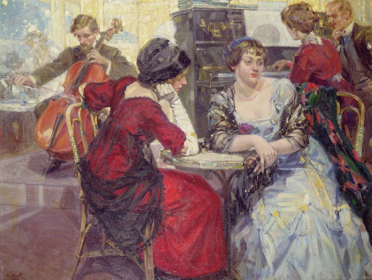 Scena w kawiarni autorstwa Ulisse Caputo