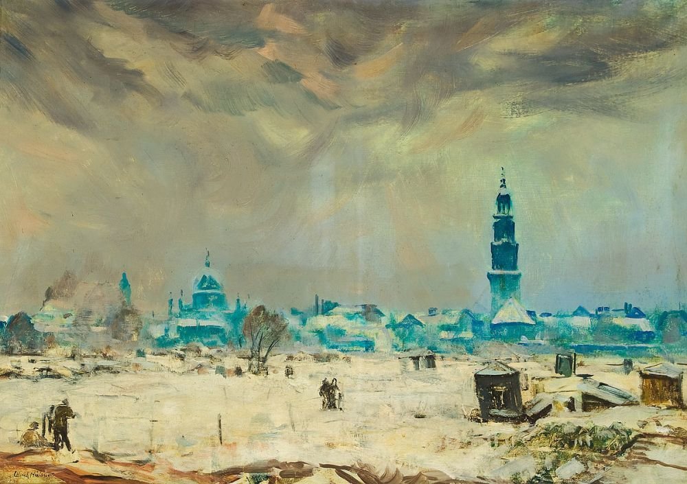 Widok na zimowy Poczdam autorstwa Ulrich Hubner