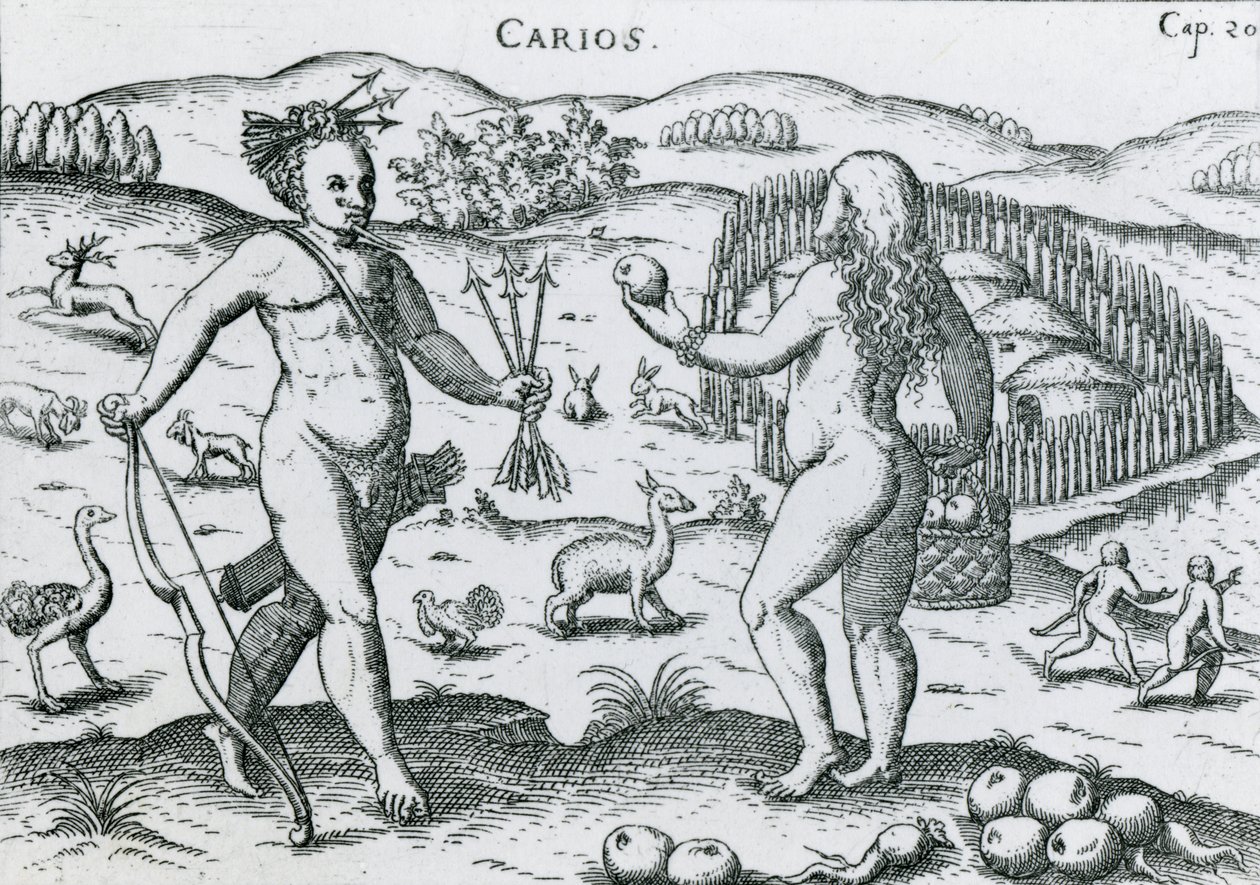 Carios Paragwaju, 1599 autorstwa Ulrich Schmidl