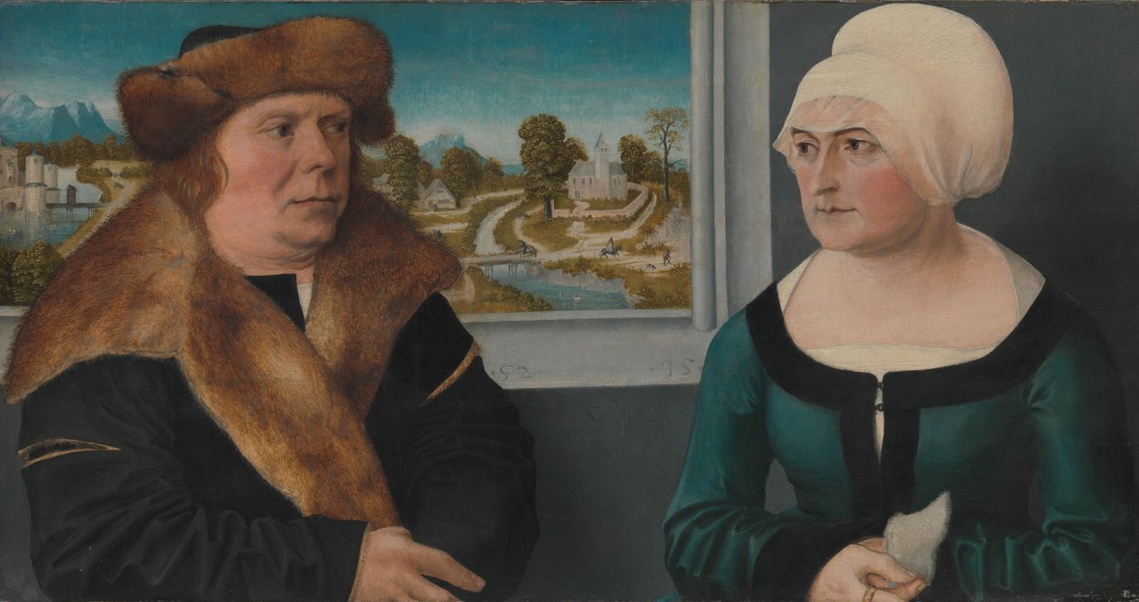 Portret mężczyzny i jego żony, 1512 autorstwa Ulrich the Elder Apt